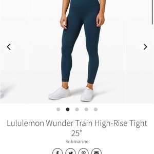 Lululemon SUBMARINE  Wunder under 6/25”